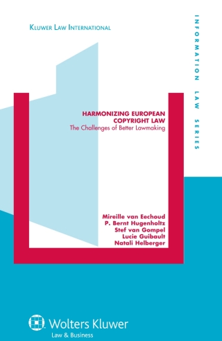 Cover image: Harmonizing European Copyright Law 9789041131300