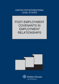 Titelbild: Post-Employment Covenants in Employment Relationships 1st edition 9789041152534