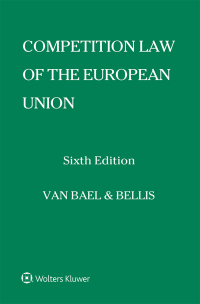 صورة الغلاف: Competition Law of the European Union 6th edition 9789041153982