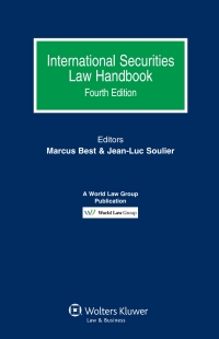 Cover image: International Securities Law Handbook 4th edition 9789041154422