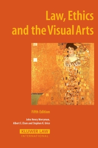 Imagen de portada: Law, Ethics and the Visual Arts 5th edition 9789041125187