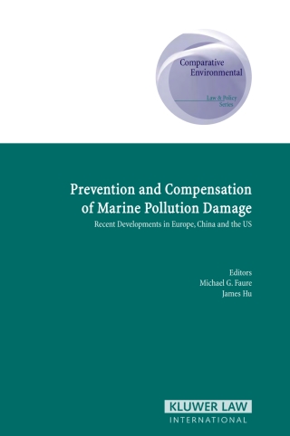 Imagen de portada: Prevention and Compensation of Marine Pollution Damage 1st edition 9789041123381