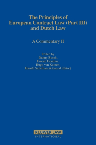 Cover image: The Principles of European Contract Law (Part III) and Dutch Law 1st edition 9789041124951