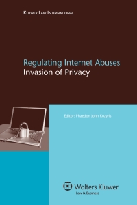 Cover image: Regulating Internet Abuses 9789041126269
