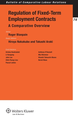 Cover image: Regulation of Fixed-Term Employment Contracts 1st edition 9789041133564