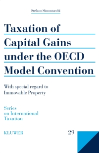 Imagen de portada: Taxation of Capital Gains under the OECD Model Convention 9789041125491