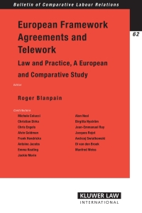 Cover image: European Framework Agreements and Telework 1st edition 9789041125606