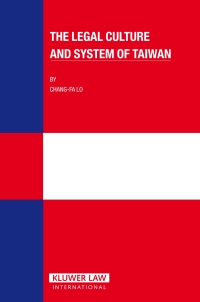 Cover image: The Legal Culture and System of Taiwan 9789041125255