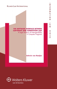 Cover image: The Software Interface between Copyright and Competition Law 9789041131935