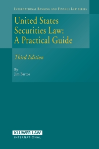 Cover image: United States Securities Law 3rd edition 9789041123626