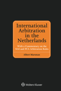 Omslagafbeelding: International Arbitration in the Netherlands 9789041156129