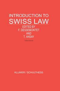 صورة الغلاف: Introduction to Swiss Law 3rd edition 9789041122605
