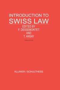 Cover image: Introduction to Swiss Law 3rd edition 9789041122605