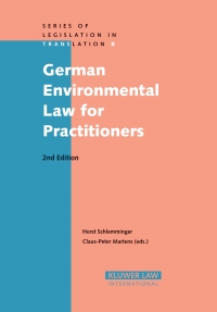 Cover image: German Environmental Law for Practitioners 2nd edition 9789041122810