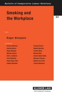 Cover image: Smoking and the Workplace 1st edition 9789041123251