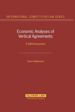 صورة الغلاف: Economic Analyses of Vertical Agreements 9789041123282