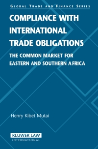 Imagen de portada: Compliance with International Trade Obligations 9789041126641