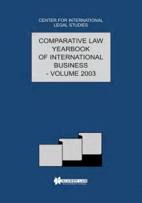 Imagen de portada: The Comparative Law Yearbook of International Business 1st edition 9789041122223