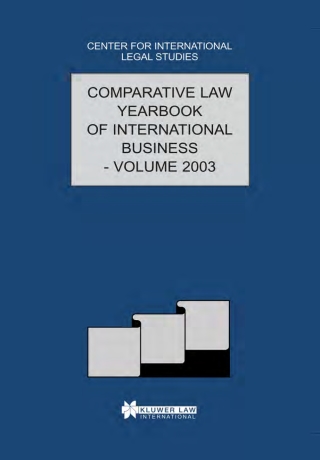 Cover image: The Comparative Law Yearbook of International Business 1st edition 9789041122223