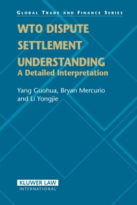 Immagine di copertina: WTO Dispute Settlement Understanding 9789041123619