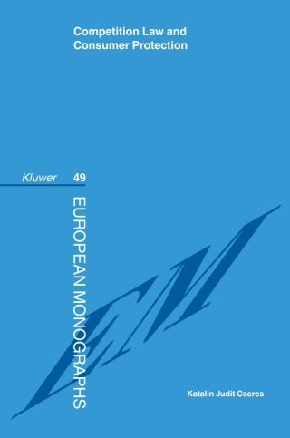 Cover image: Competition Law and Consumer Protection 9789041123800