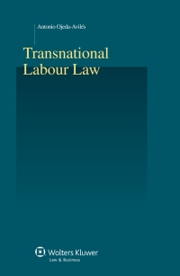 Immagine di copertina: Transnational Labour Law 9789041158581