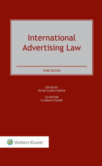 Cover image: International Advertising Law 3rd edition 9789041159519