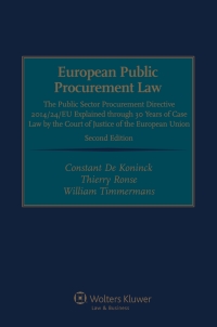 Imagen de portada: European Public Procurement Law 2nd edition 9789041154217