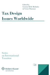 Cover image: Tax Design Issues Worldwide 1st edition 9789041156105