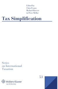 Cover image: Tax Simplification 1st edition 9789041159762