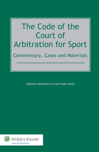 Cover image: The Code of the Court of Arbitration for Sport 9789041138736