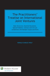Omslagafbeelding: The Practitioners' Treatise on International Joint Ventures 9789041158376
