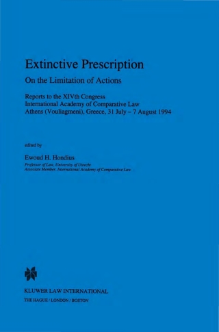 表紙画像: Extinctive Prescription 1st edition 9789041100290
