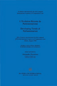 Titelbild: Developing Trends of Parliamentarism 1st edition 9789041101488