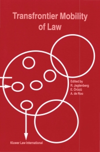 صورة الغلاف: Transfrontier Mobility of Law 1st edition 9789041101709