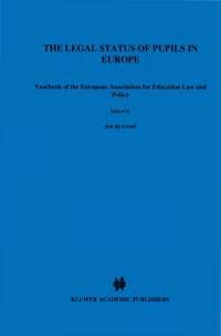 Cover image: The Legal Status of Pupils in Europe 1st edition 9789041105219