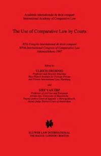 Cover image: The Use of Comparative Law by Courts 1st edition 9789041110442