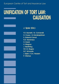 Imagen de portada: Unification of Tort Law: Causation 9789041113252