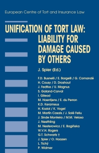 Cover image: Unification of Tort Law: Liability for Damage Caused by Others 1st edition 9789041121851