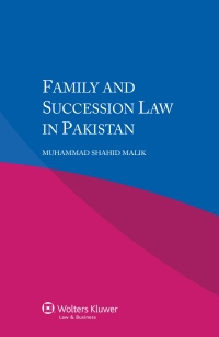 صورة الغلاف: Family and Succession Law in Pakistan 9789041146397