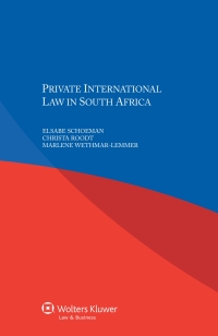 Imagen de portada: Private International Law in South Africa 9789041151803