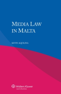 Imagen de portada: Media Law in Malta 9789041153319