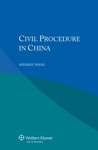 Cover image: Civil Procedure in China 9789041154293