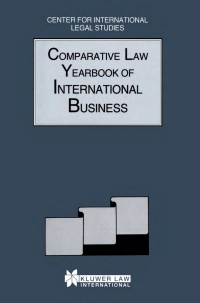 صورة الغلاف: The Comparative Law Yearbook of International Business 1st edition 9789041199034
