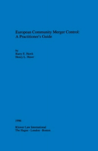 Titelbild: European Community Merger Control: A Practitioner's Guide 9789041102553