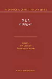 Titelbild: M&A in Belgium 1st edition 9789041115942