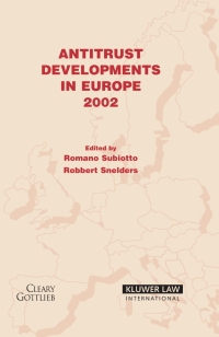 Cover image: Antitrust Developments in Europe 2nd edition 9789041122018