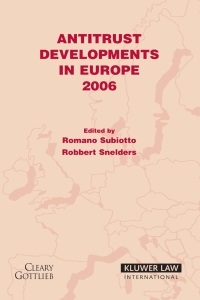 Cover image: Antitrust Developments in Europe 1st edition 9789041126528