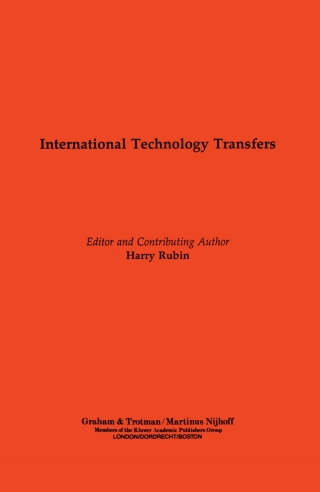Imagen de portada: International Technology Transfers 1st edition 9781859661758