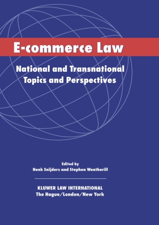 Imagen de portada: E-Commerce Law 1st edition 9789041199171